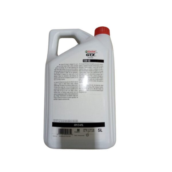 Castrol GTX Diesel 15W-40 engine oil 5L - Image 2