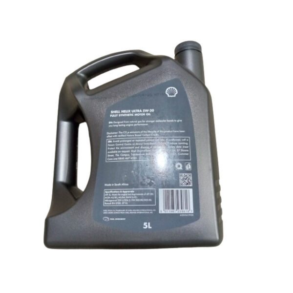 Shell Helix Ultra 5W-30 engine oil 5l - Image 2
