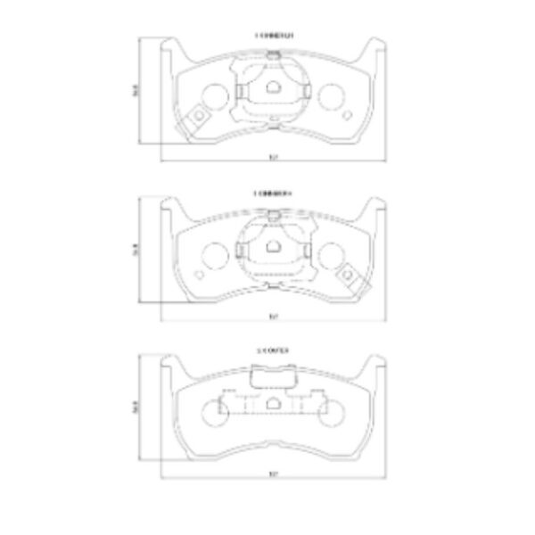 Ford Falcon 4.0 XR6 front brake pads from 1996 to 2001 - Image 3