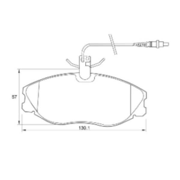Citroen Xsara 2.0 VTS front brake pads from 2001 to 2005 - Image 3